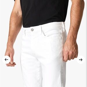 34 Heritage Courage Straight Leg Pants In Double White Comfort